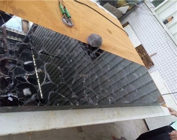 24x18 Black Agate Table Slab for Kitchen Bars Counters Home Office Decor  