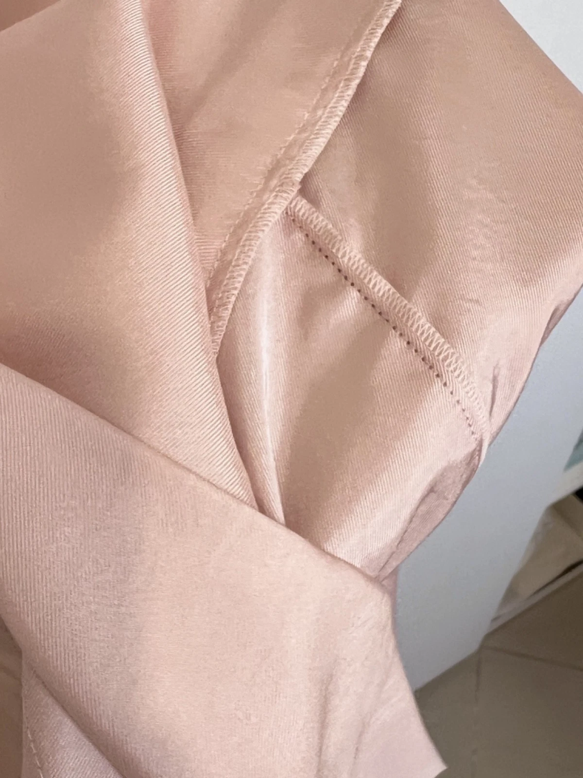 Mini Abito Rosso Valentino 100% Seta IT 40 FR 36 Rosa Cipria