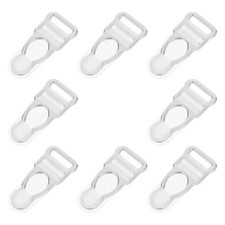 8 Pcs Alloy Bra Buckle Zinc Garter Strap Fastener Costume Making