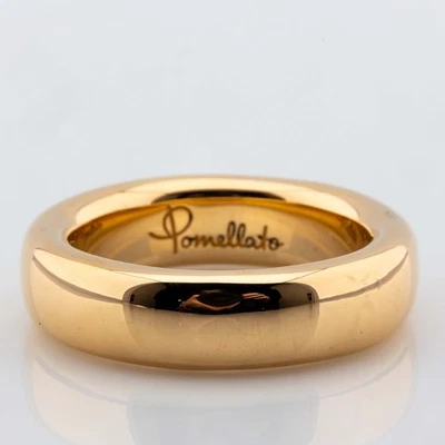 Pomellato Iconica Bague 750/18K Or Rosé Sans Sertissage Tailles 69 - Photo 1/3