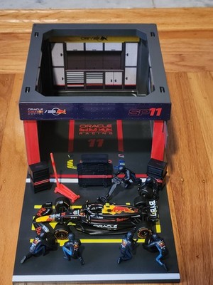 Pit Crew Paddock Display 2024 #11 Sergio Perez Red Bull 1/43 Bburago Formula 1