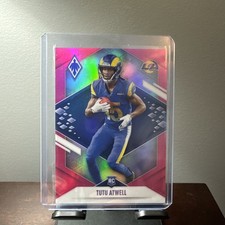 TUTU ATWELL 2021 Panini Phoenix Pink Parallel Rookie RC /199! Card #119 Rams. rookie card picture