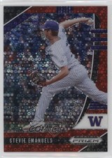 2020 Panini Prizm Draft Picks Red Donut Circle 29/99 Stevie Emanuels #PDP157 0q3