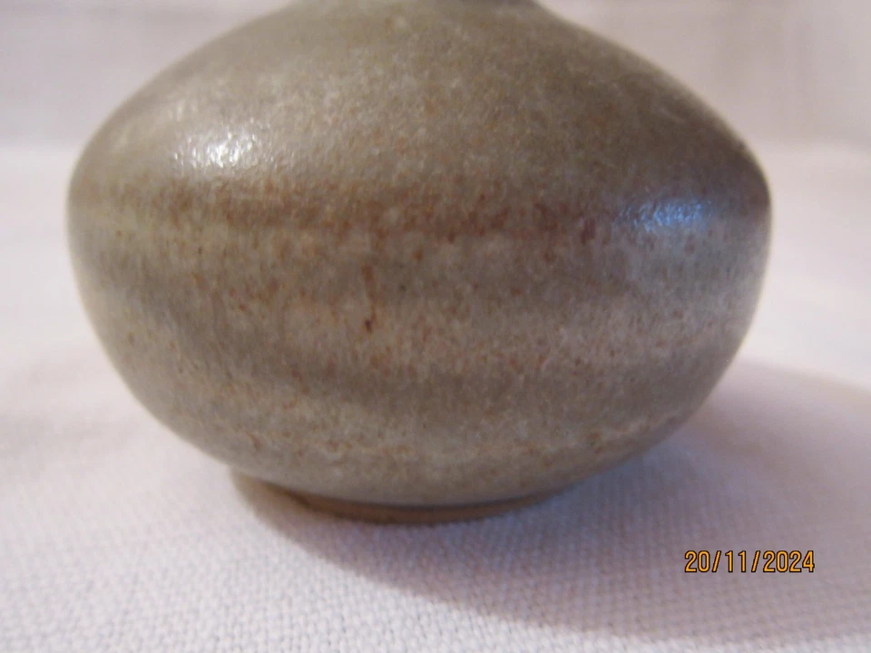 VASE MINIATURE ANCIEN EN GRES - Photo 3/4