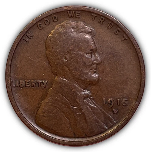 1915-D Lincoln Wheat Cent Very Fine VF Coin #24117