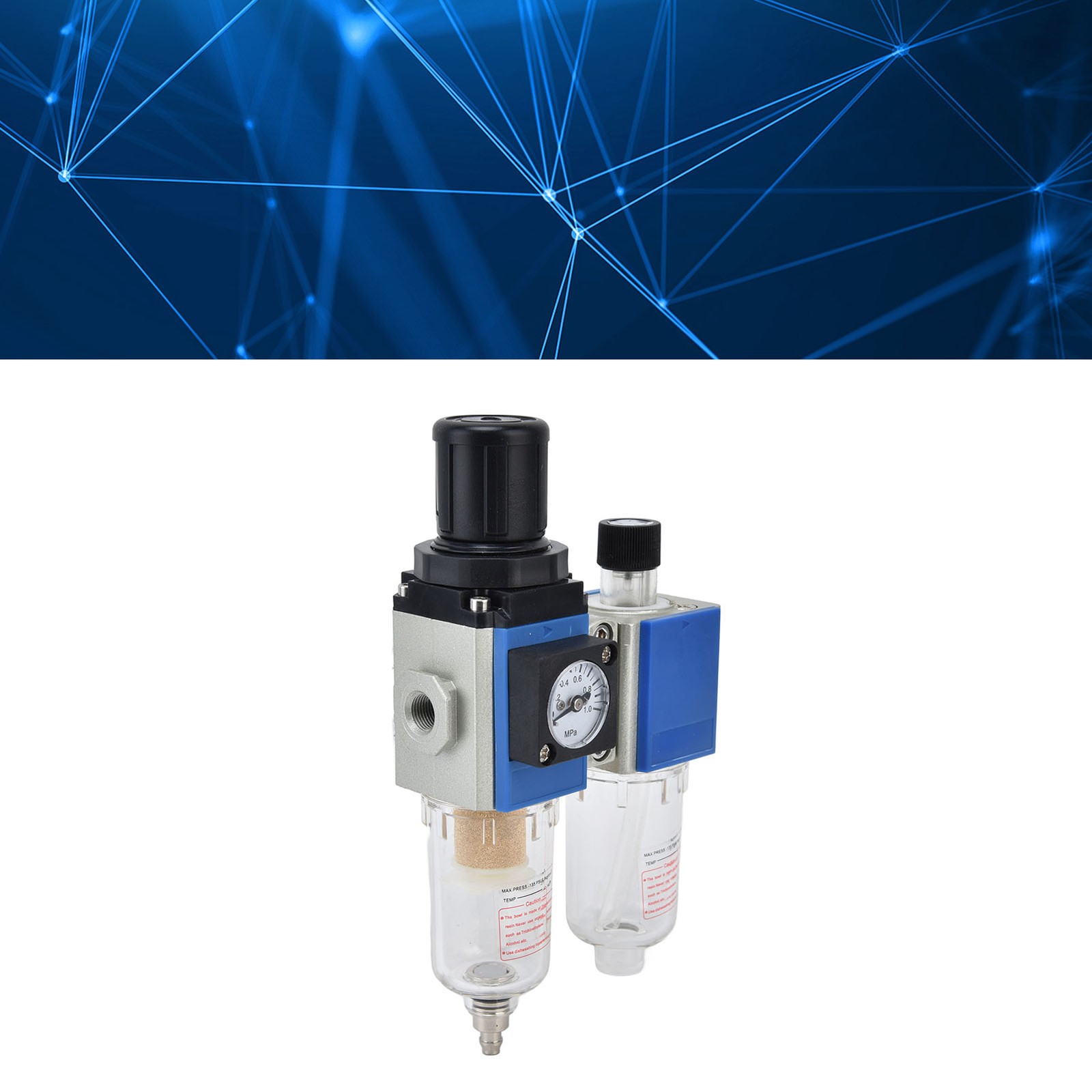 PT1/8 PT1/4 Air Compressor Filter Pressure Regulator Lubricator Combination