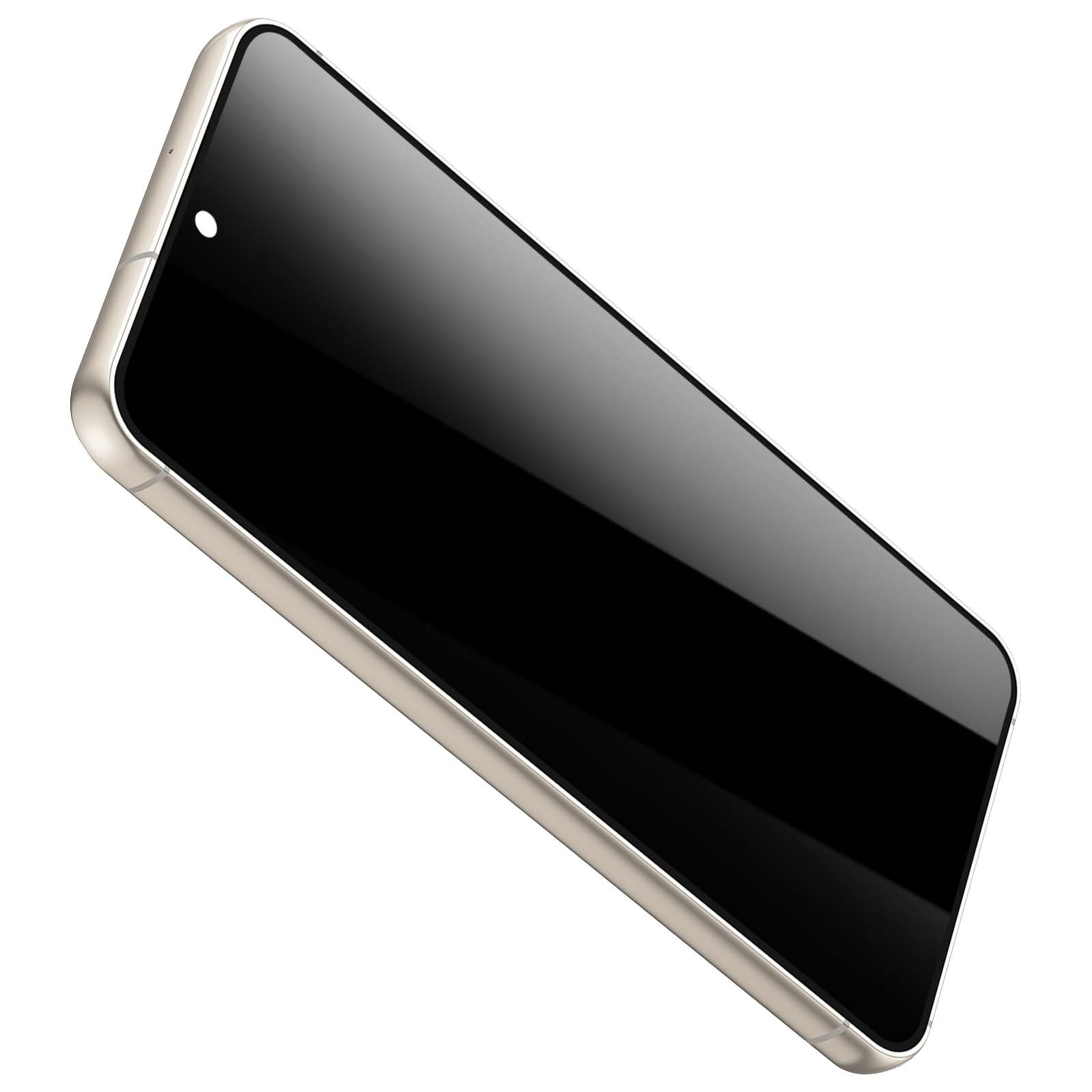 Écran OLED pour Galaxy S23 Clappio avec contour en aluminium beige