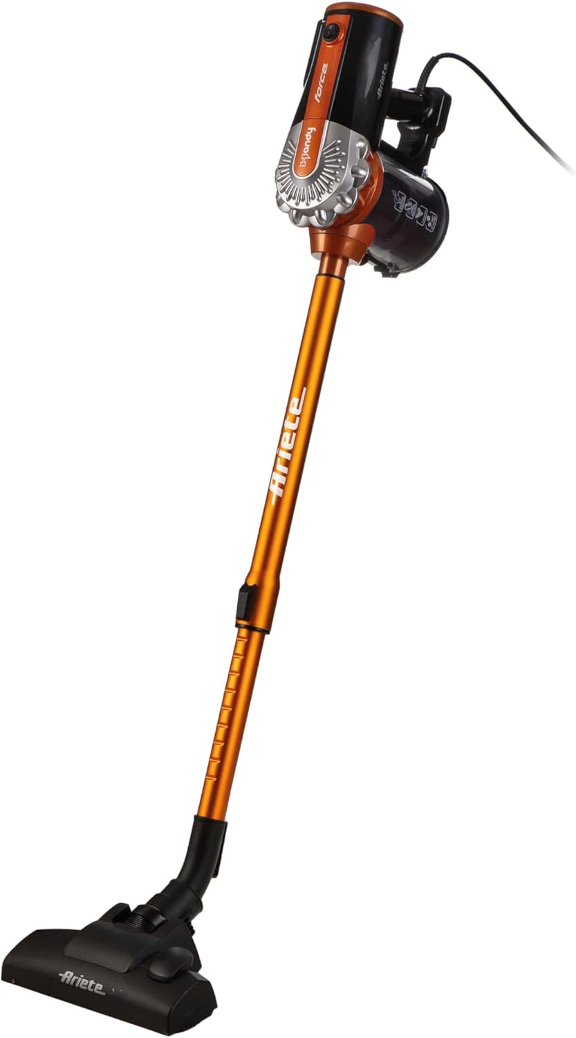 Ariete Handy Force 2361 Scopa Elettrica 2 in 1 Arancione con Filtro HEPA