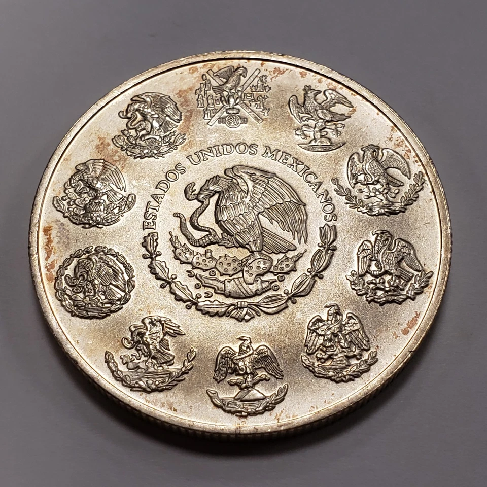 2000 Mo Mexico Libertad Onza 1 oz .999 Silver BU - Colorized - SKU-Q2402 - Image 4 of 4