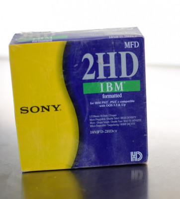 SONY 3.5'' 2HD IBM FORMATTED 1.44mb Original Floppy Disks Vintage X10 New