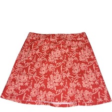 Ripskirt Hawaii Wrap Skirt Womens Large Coral Paia Maui Floral Print Tropical
