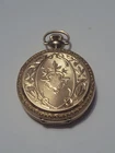 Antique 14K Gold ELGIN Ladies Hunter Case Pocket Watch 1911 Size 0 15j Running