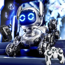 Robot Dog Toys for , Remote Control Robots Dog with Auto-Demonstration, RC St...