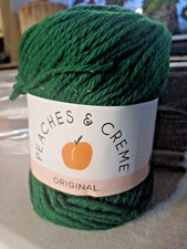 Peaches  Creme Original Cotton Yarn Forest Green 2.5 oz.