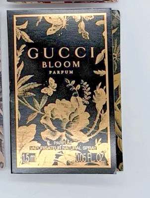 lot of 2 Gucci Bloom PARFUM Sample Sprays .05oz, 1.5ml