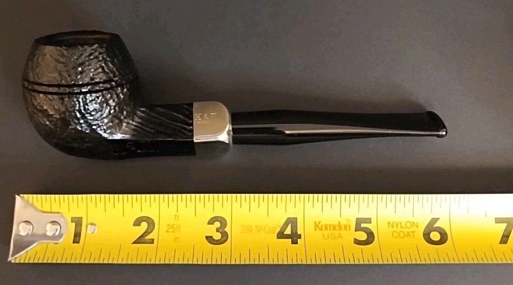 Peterson Army Mount Pipe, w/Original Box, Leather Pipe Stand/ Box of 9mm Filters