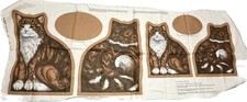 Cut Out Cats Fabric Cut  Sew Panel Stuffed Animal VIP Cranston Screen Print