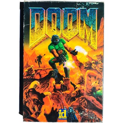 Doom 1993 Original US  Version 3.5 Disk Big Box id Software IBM Mailorder MS DOS