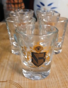 FEDERAL Shot Glasses Lot Of 7 VTG