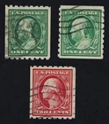 CKStamps: US Stamps Collection Scott#390 391 392 1c 2c Used