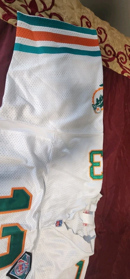 Camiseta Mitchell & Ness 1994 de los Miami Dolphins Dan Marino #13 de la NFL talla 52 blanca Foto 4 de 4