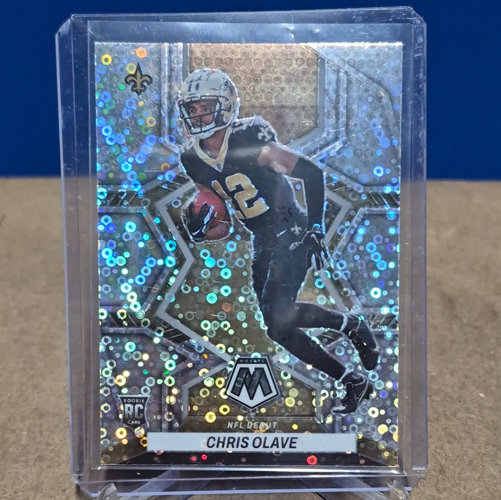 Panini 2022 Mosaic No Huddle Silver Prizm NFL Debut Chris Olave RC #277