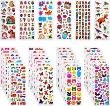 3D Stickers for Kids  Toddlers, 920 3D Puffy Stickers 36 Different Sheets Incl