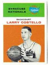 1961-62 Fleer Larry Costello #9 – HOF Bright Color Excellent Eye Appeal