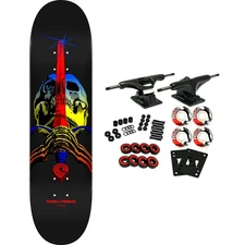 Powell Peralta Skateboard Complete Skull and Sword Yellow Fade 9.0" x 32.95"