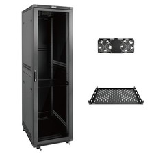 42U 600 * 600mm 4 Post Free Standing Network Cabinet Data Server Rack Lockable