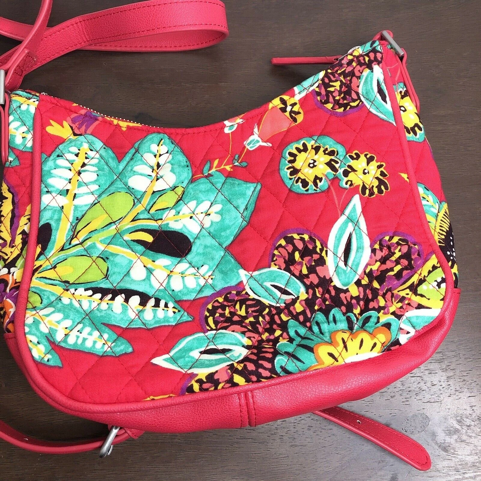 Borsa a tracolla Vera Bradley Mini Vivian in cotone trapuntato Rumba