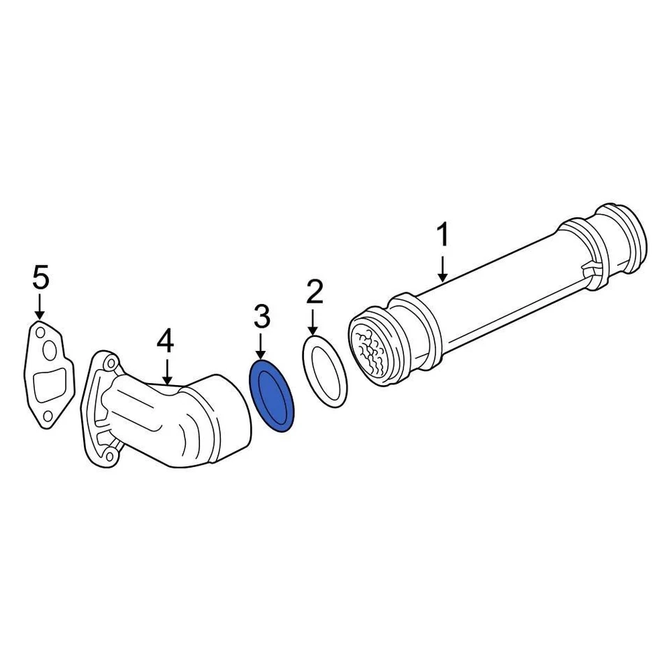 For Ford Excursion 2000-2003 Ford 1C3Z6K649BA Engine Oil Cooler Gasket — 第 2/3 张图片