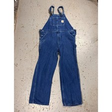 Vintage Distressed Denim Carhartt Overalls