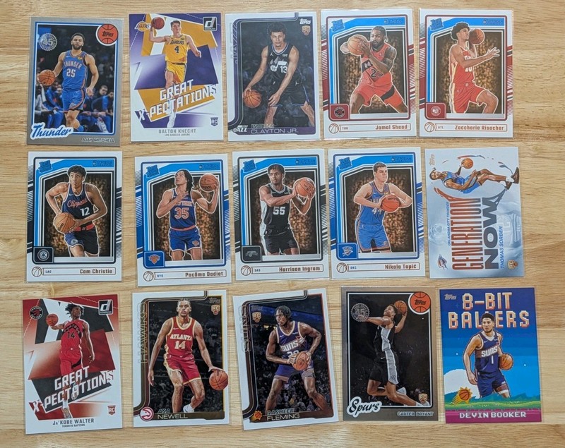 NBA Basketball Cards - 15 Card Lot - Rookies, Stars, Inserts, & More - UF662614
