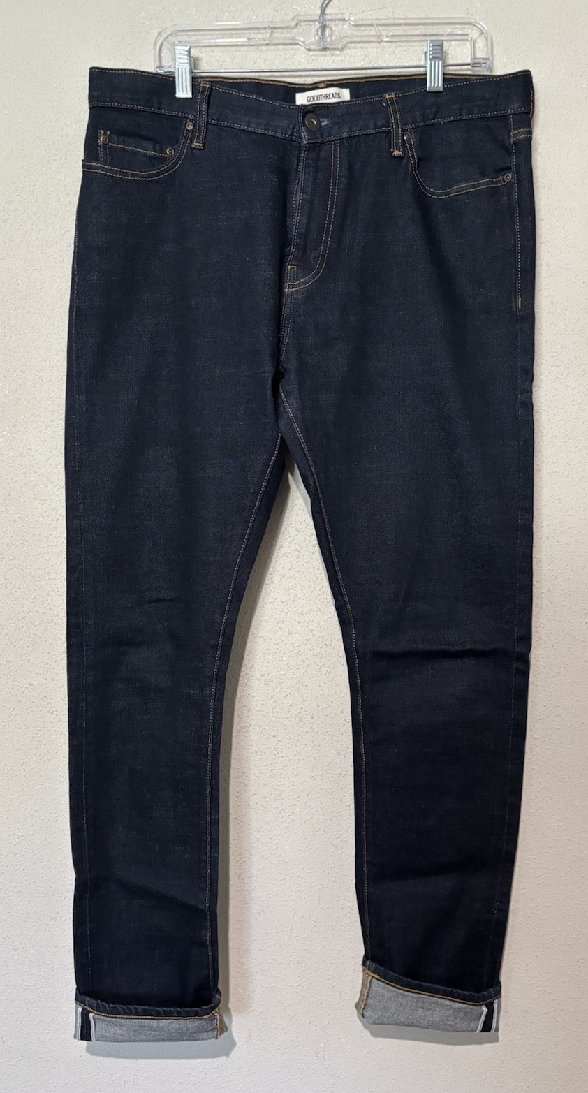 Men's Size 36x34 Skinny Dark Wash Stretch Kk2