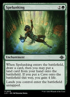MTG Magic the Gathering Spelunking (213/542) The Lost Caverns of Ixalan LP
