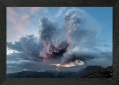 Gerahmtes Wandbild Nimbus Explosion Poster Leinwanddruck Bild