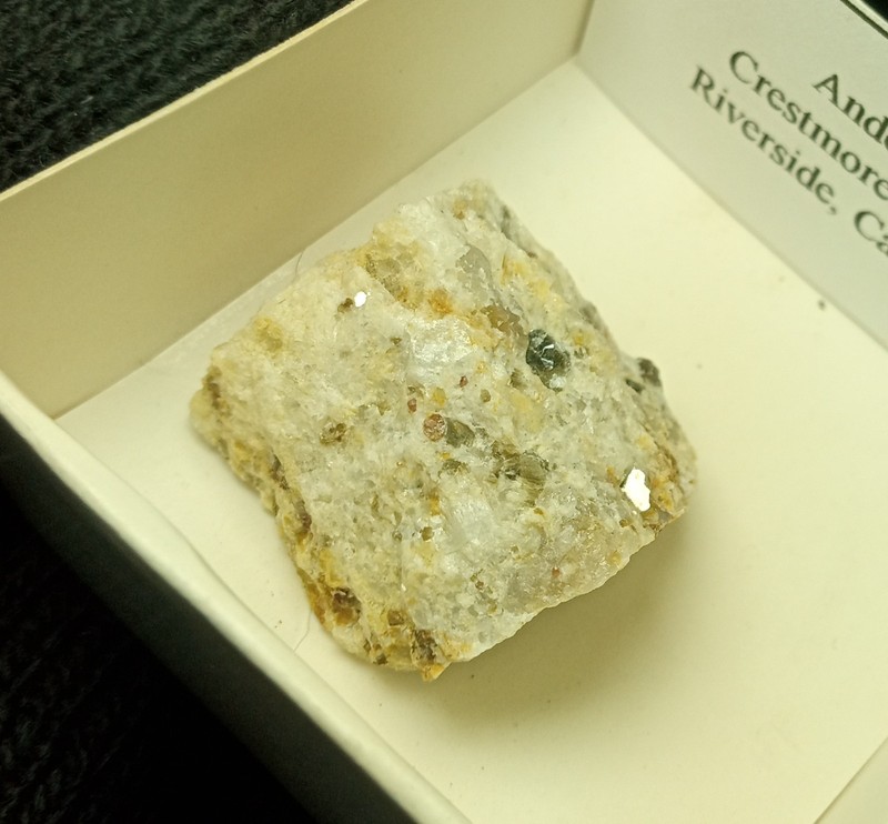 Old Collection Andesine from Crestmore Quarry Riverside California