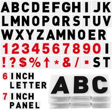 300 Pcs Sign Letter Printed on Marquee Flexible Outdoor Black Portable Sign B...