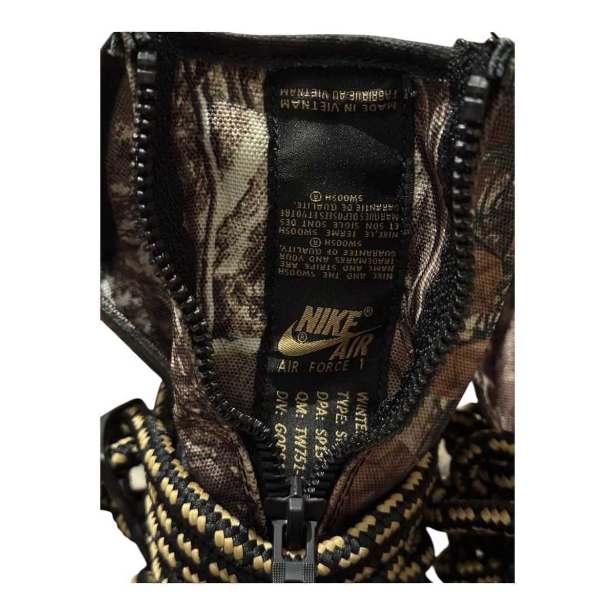 Nike Air Force 1 High SF x Realtree AA1128 004 Gum Brown Camo Men’s Size NEW Nike Air Force 1 High SF x Realtree Gum Brown Camo | AA1128  main image 2