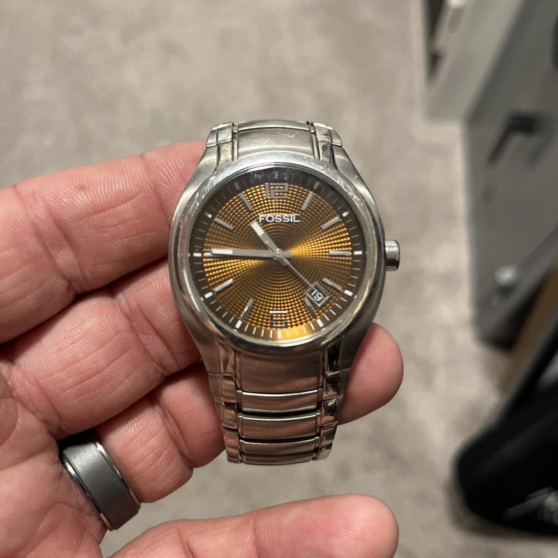 Men's FOSSIL Arkitekt Watch FS-4095 w/ New Battery - Works Great! 