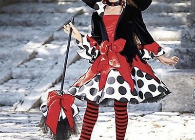 CHASING FIREFLIES Wish craft Princess Paradise SAMANTHA POLKA DOT WITCH COSTUME