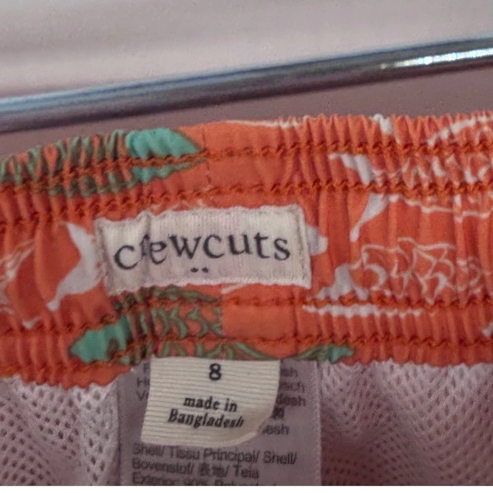 Crewcuts мальчиков плавки размер 8 оранжевый рыбы печать эластичный пояс шорты - Изображение 2 из 4
