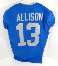 2020 Detroit Lions Geronimo Allison #13 Game Issued Blue Jersey 45