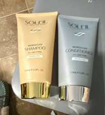 SOLEIL Moroccan Shampoo Conditioner Set Sulfate/Paraben-Free Argan 5.9oz