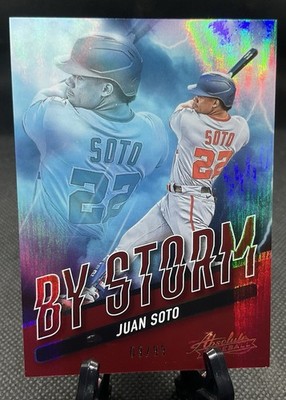 2022 Panini Absolute By Storm Juan Soto Spectrum Red /99 #BYS-2 Nationals