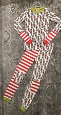 Hanna Andersson Dr. Seuss Grinch Long John Pajama organic cotton 12