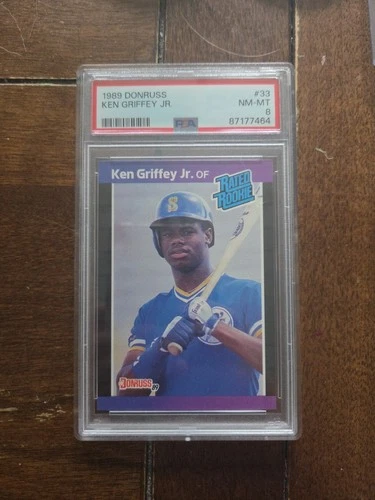 1989 Donruss Ken Griffey Jr. - Rated Rookie - PSA 8