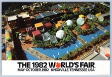 1982 AERIAL VIEW WORLD'S FAIR KNOXVILLE TENNESSEE 4x6" POSTCARD