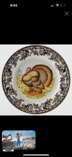 Spode Woodland Turkey Platter 12 Inch Round
